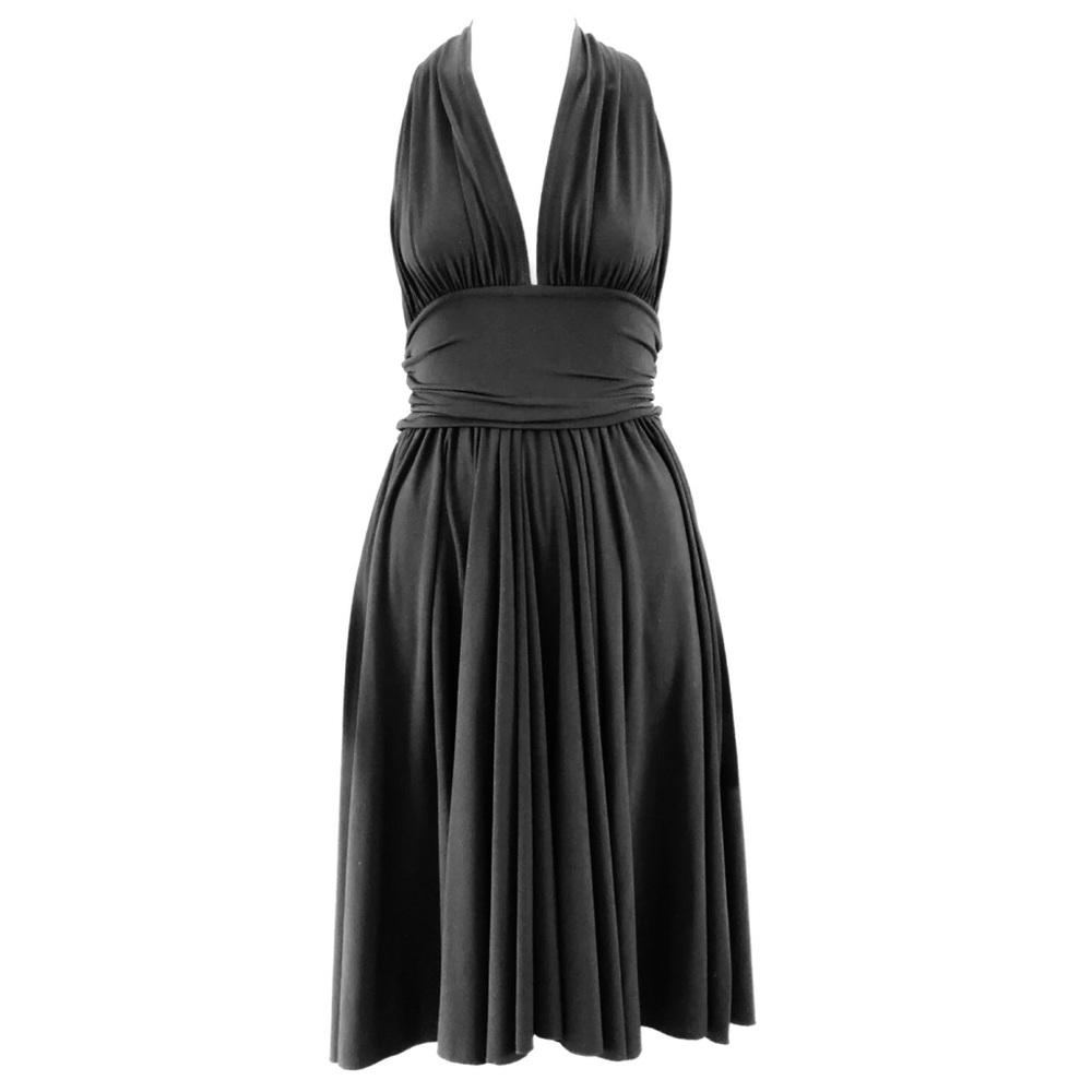 Axara paris black marilyn monroe dress backless S